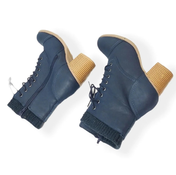 Just Fab Carolina Lace Up Boots - Picture 2 of 4